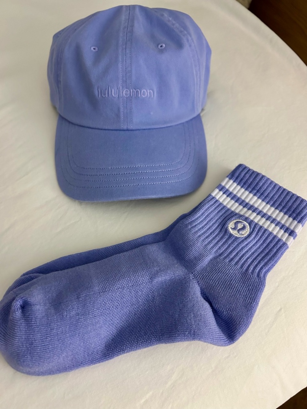 Lululemon Purple Baseball Hat + Sock Set - NWOT